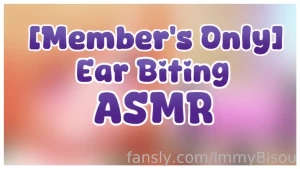 Sfw asmr biting and chewing on your ear