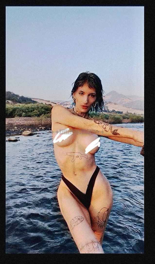 Oh howdy cowboy it s just lil ol me washin ma blouse in the river type 