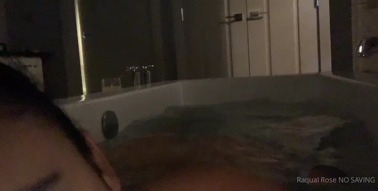 Late night tub relaxing 