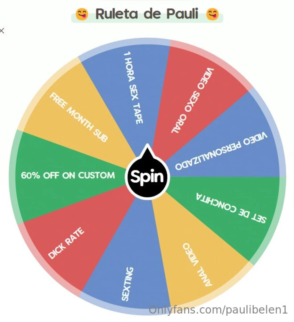 Ruleta de pauli vamos a probar tu suerte aqu solo hay ganadores 