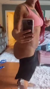 Putting on my faja after my nap