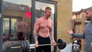 I was drooling staring at my straight mate hardtomxxx working out