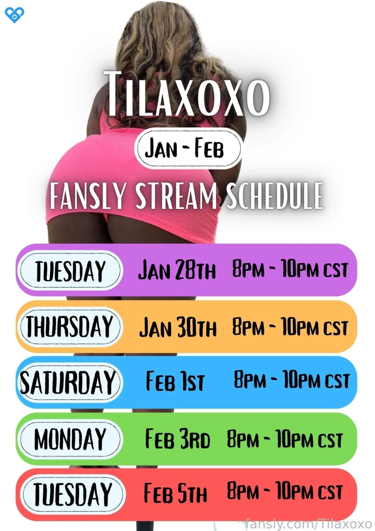 My new streaming schedule yayy i can t wait to have lots of fun with 