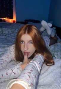 Free subscription today only this fiery redhead in a flirty skirt is part 105