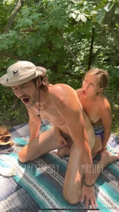 Peg me in the woods eddy and i sneak off for a little deep woods fun