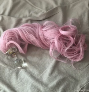 Tip me to get a video of me wearing the unicorn anal plug