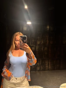 Loving this casual-chic vibe today a soft blue top paired with relaxed