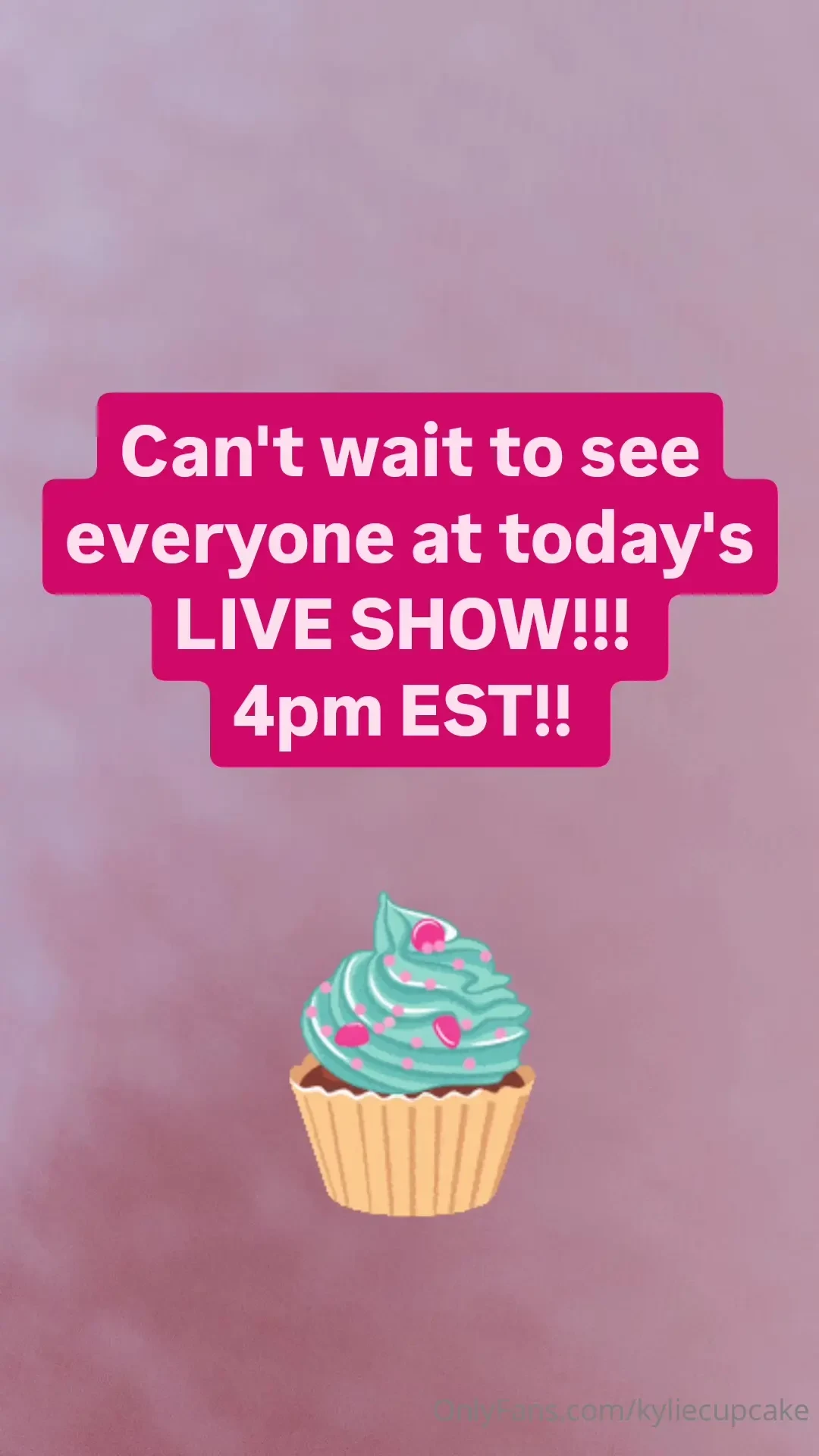 Live show today 4pm est 