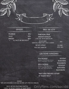 New menu tips are always appreciated and rewarded no m33t ups anything