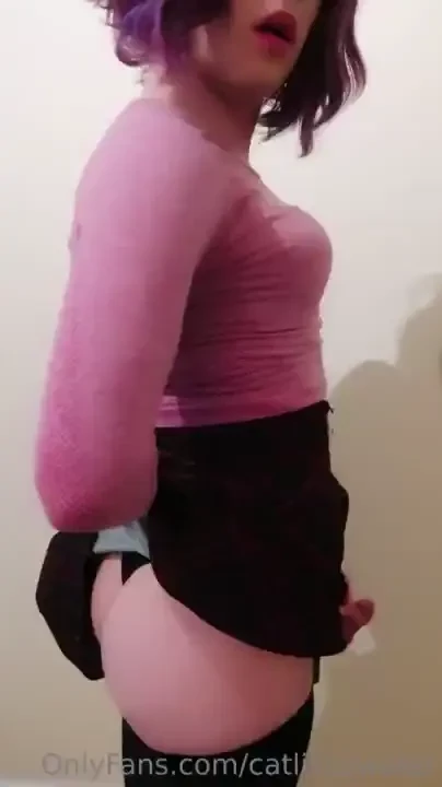 Sometimes wearing a skirt with a cock like mine can be difficult part 1 