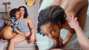 Gorgeous black and latina tiny 18-year old model gianna experiences