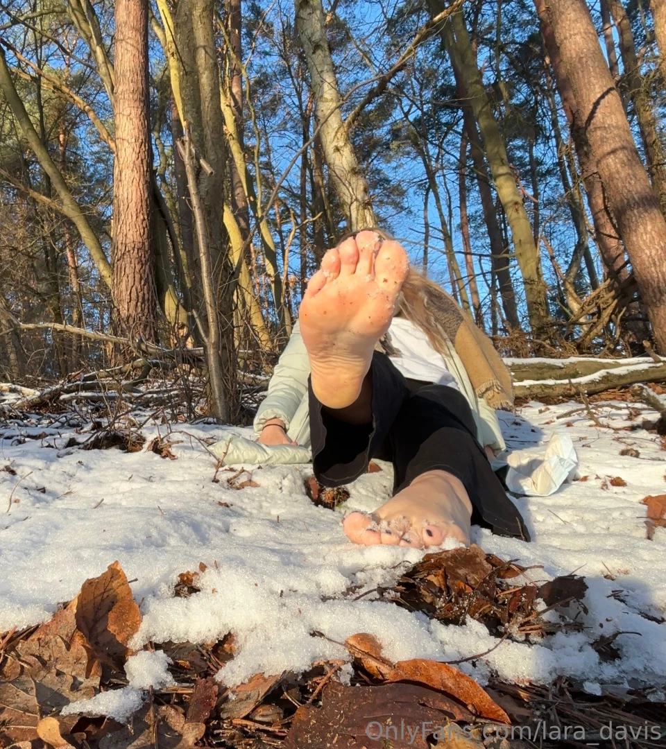 Cold feet come over and warm them up 