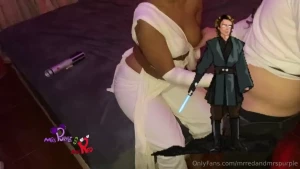 She s an amazing padawan very skilled with the lightsaber for leaked