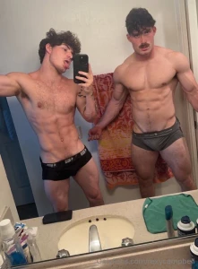 Wanna see me and codycampbell69 cum watch us jerk our thick cocks