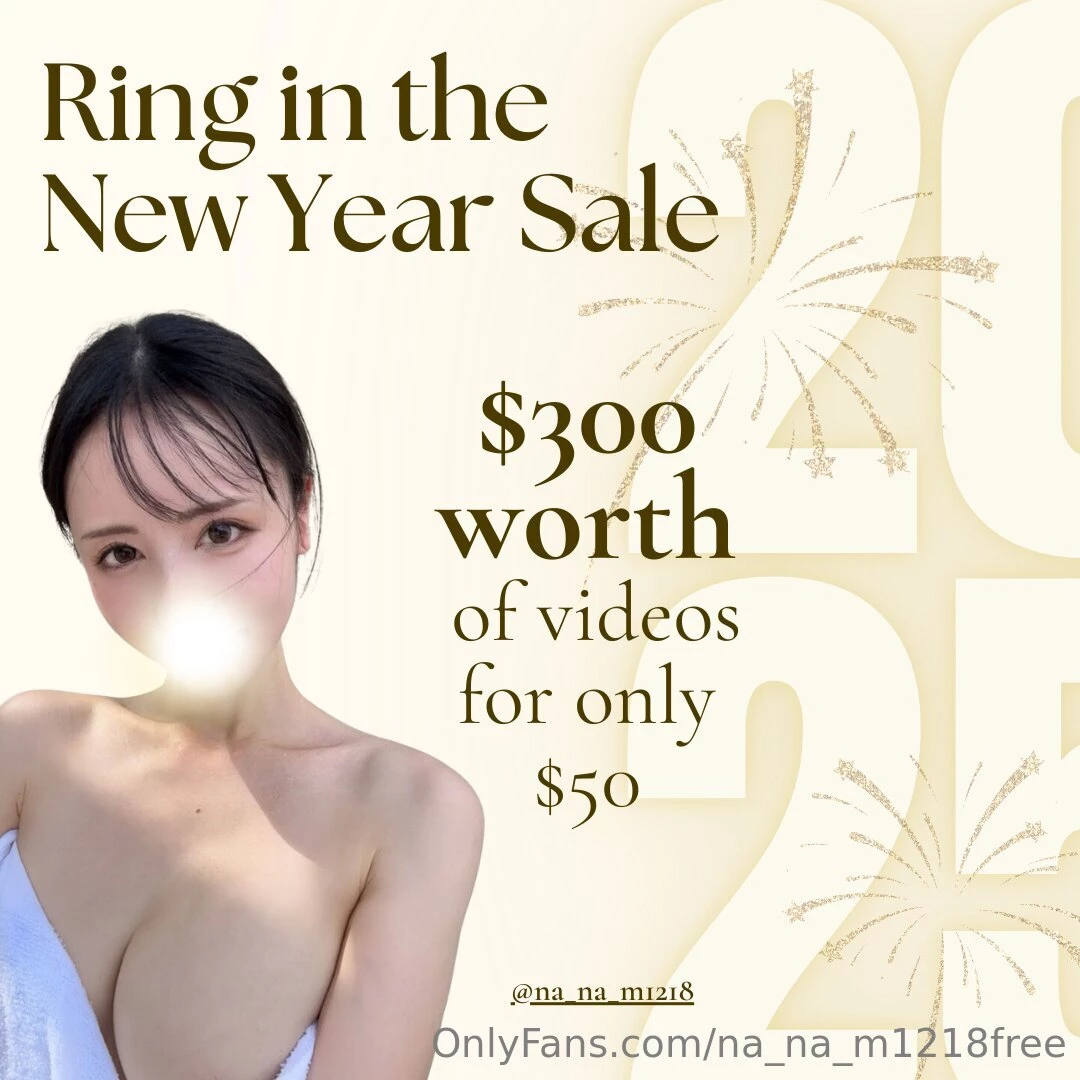 Announcement sale starts tomorrow ring in the new year sale so now 