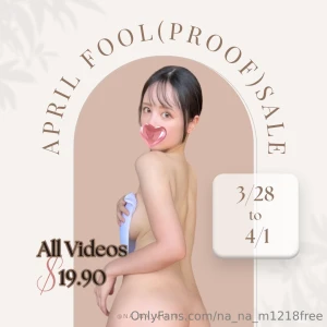 Announcement sale starts tomorrow on my vip account april fool proof