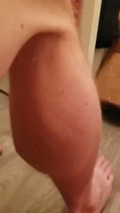 A calf flex to start the day
