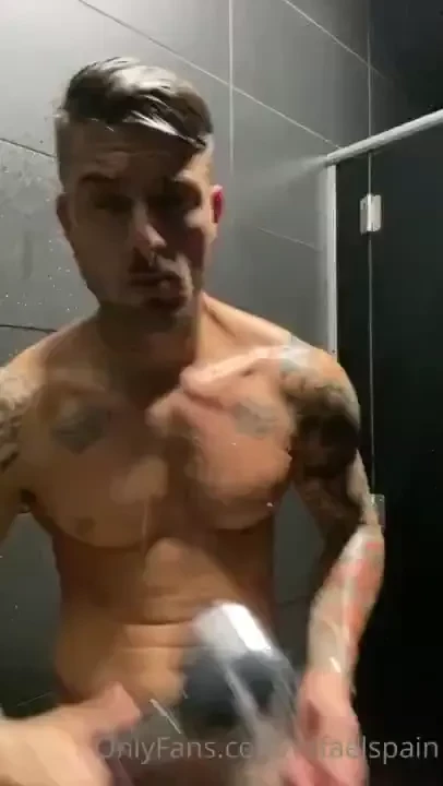 And now a good jerk off in the gym shower wanna see more 