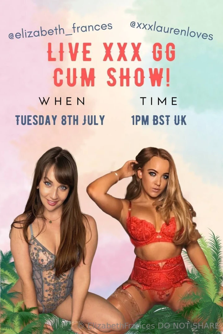 I am so excited for my live cum show this afternoon 1pm gmt with my 