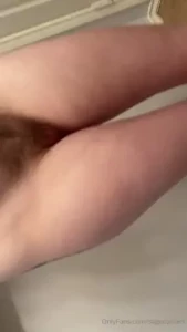Wearing nothing but white socks