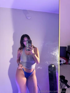 Blue panties really emphasized my curves do you want me thicker