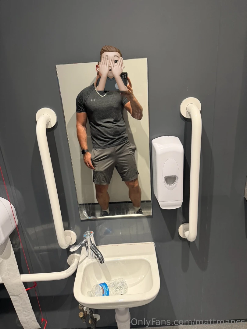 Sweaty one at gym 