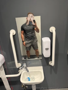 Sweaty one at gym