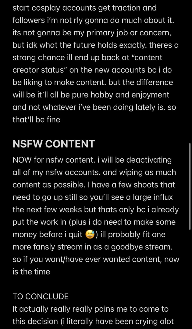 Important news please read 