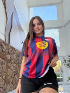 Como me queda la camiseta del barcelona mi amor o se ver a mejor part 1