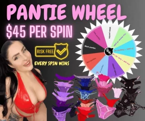 lucyloe - Panty wheel get my panties for only 45 per spin my cheapest deal ever 