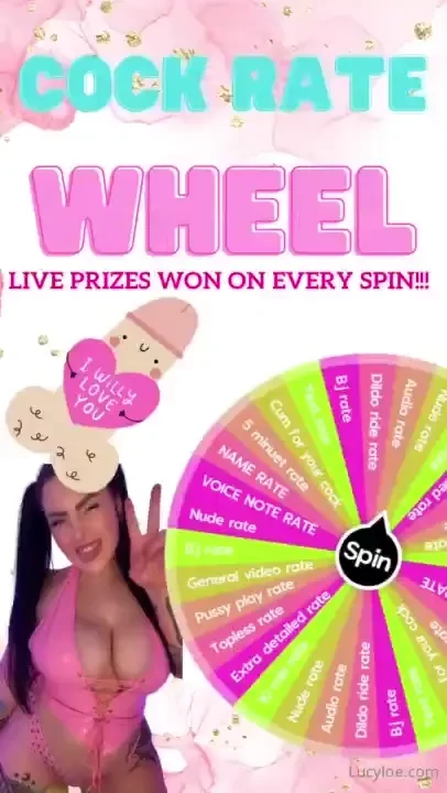 I m filming live filty cock rates which one will you win on my wheel 
