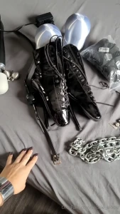 In this 35-minute video you can see me being played with by my husband