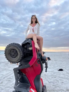 Sand flying wind in my face and me screaming from pure joy i was