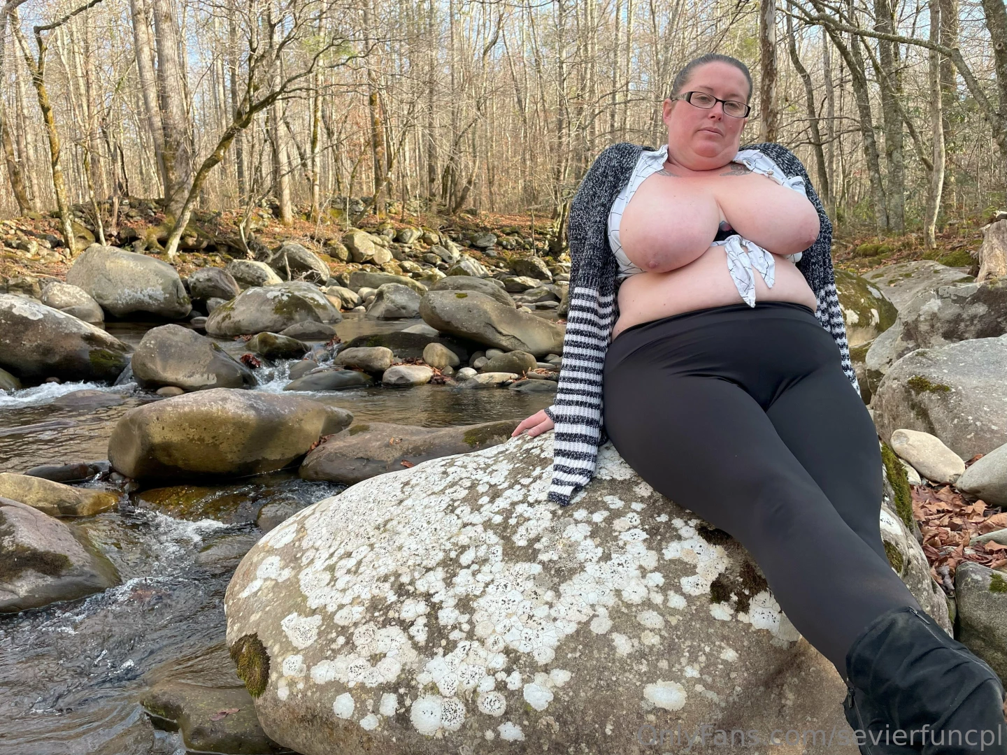 Just love to get naked in the woods my pussy gets so wet knowing part 2 