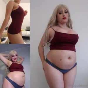 Getting this fat isn t the easiest way to crop a shirt but it is the part 2