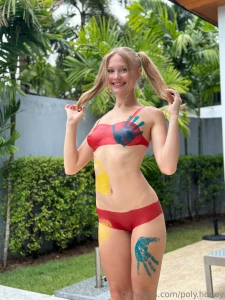 Covered in color kissed by art this body is my canvas today do you part 1
