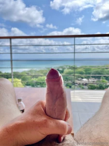 A wank with a view