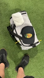 The hat at the gym says it all