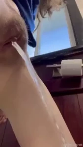 I did my best to film my piss from an angle where you could imagine