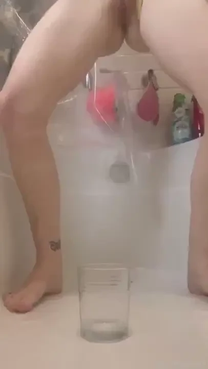 Standing piss in a cup so clearly my aim needs some work- but honestly 