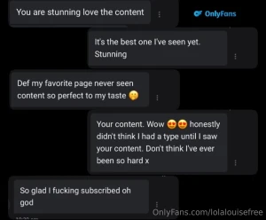 Recent new subscriber feedback onlyfans com lolalouisex lolalouisex