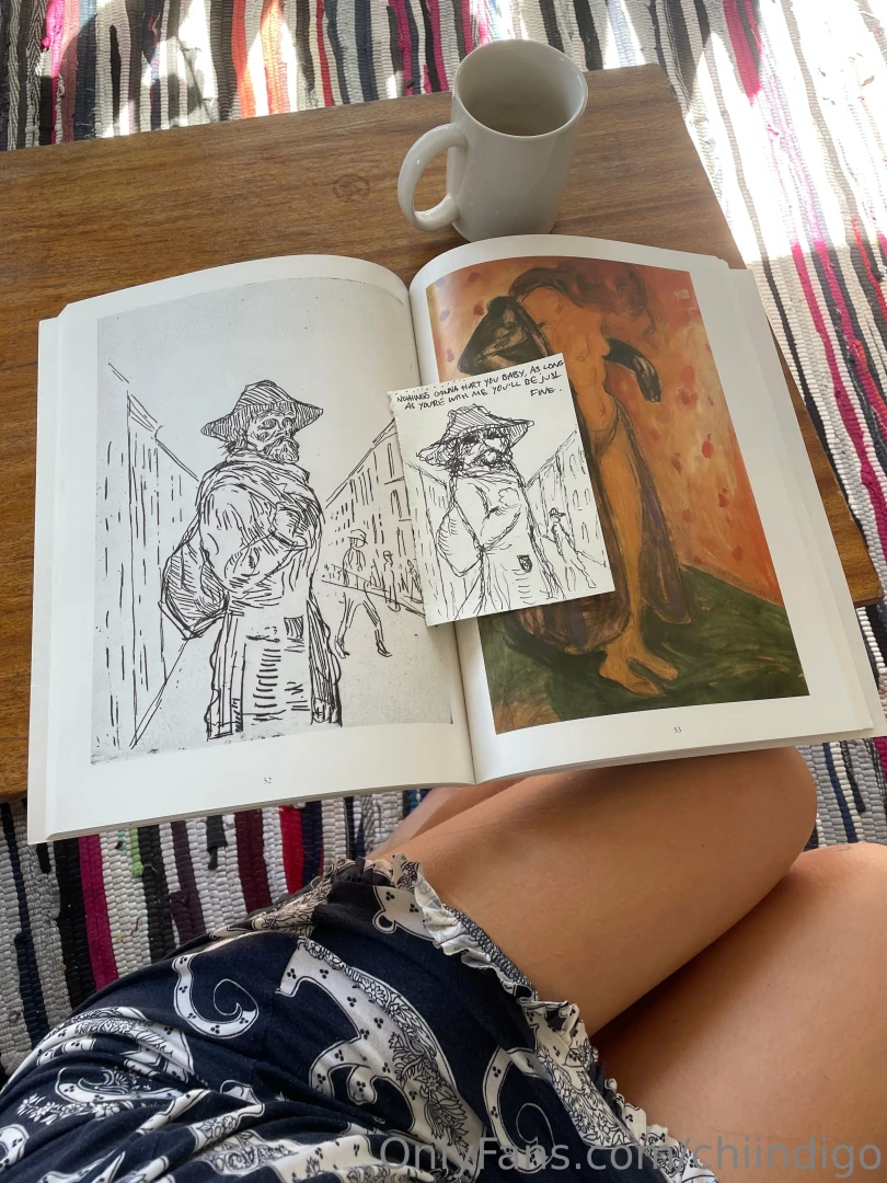 Good morning woke up and did some art i m just coming off my period so 