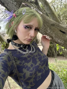 Boobs out in nature part 1