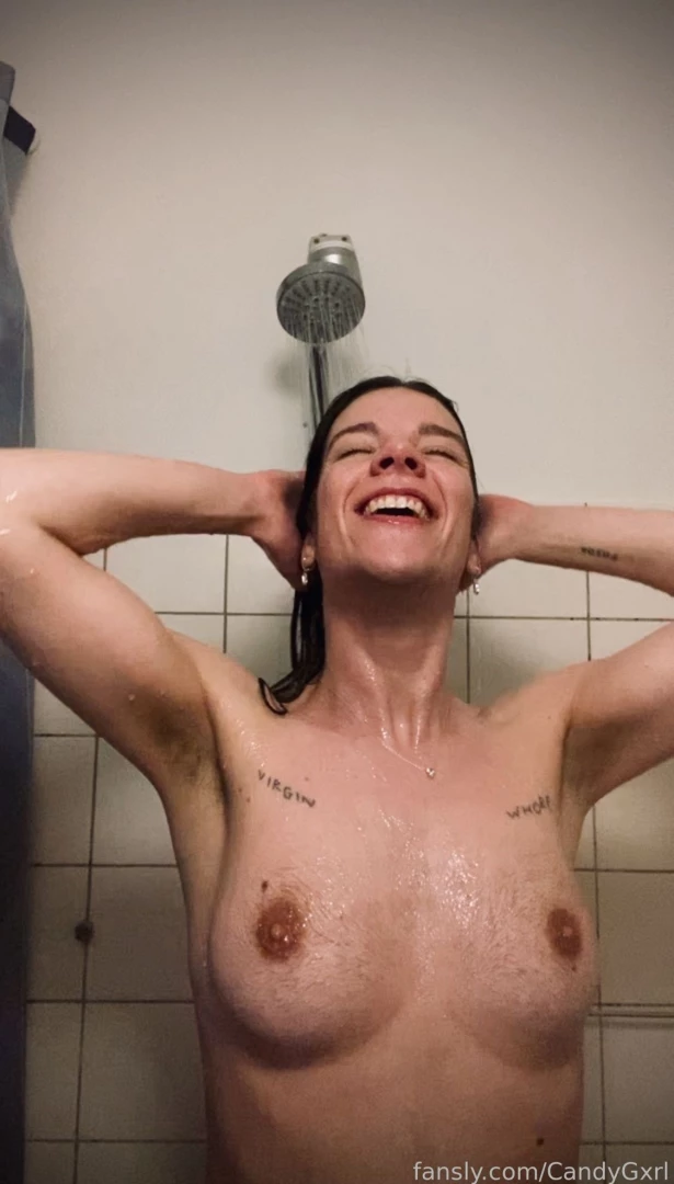 Wanna join me and my petite hairy body in the shower hairy hairygirl part 2 