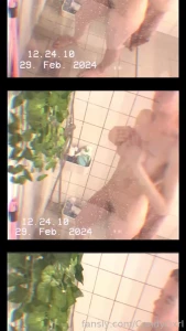 Surveillance footage from my bathroom whilst im in the shower and yes part 4