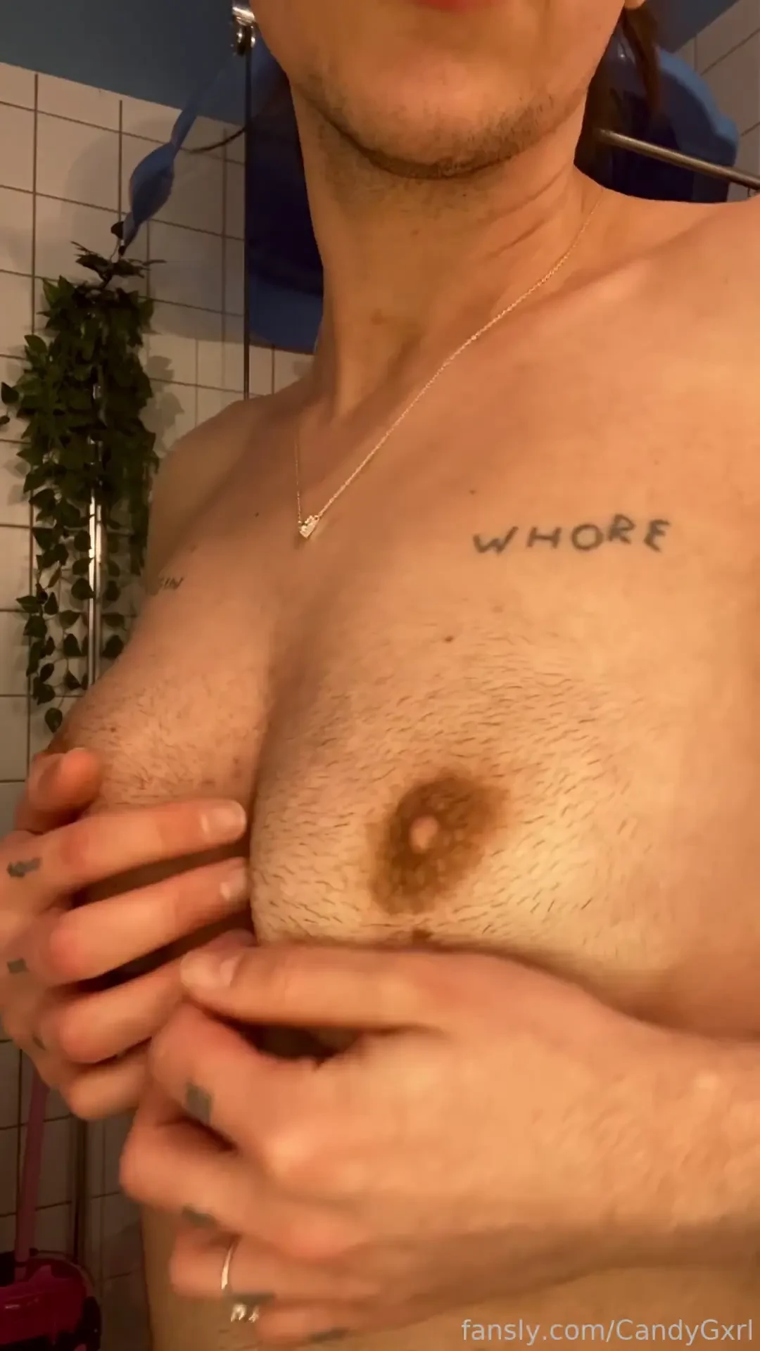 My cute little hairy tits in your face wanna put that nipple in your 