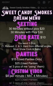 Don t forget my menu