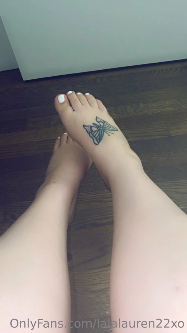 Summer time means white toes 