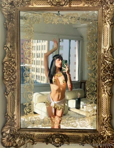 In the mirror part 33