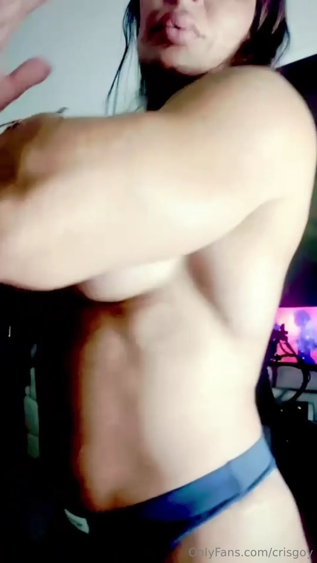 I move sensually to the rhythm of the music showing you my tits don t 